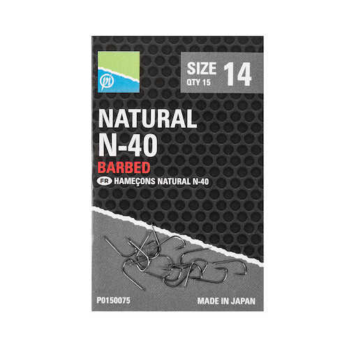 All Sizes Available Brand New Preston Innovations Natural N40 N-40 Hooks 