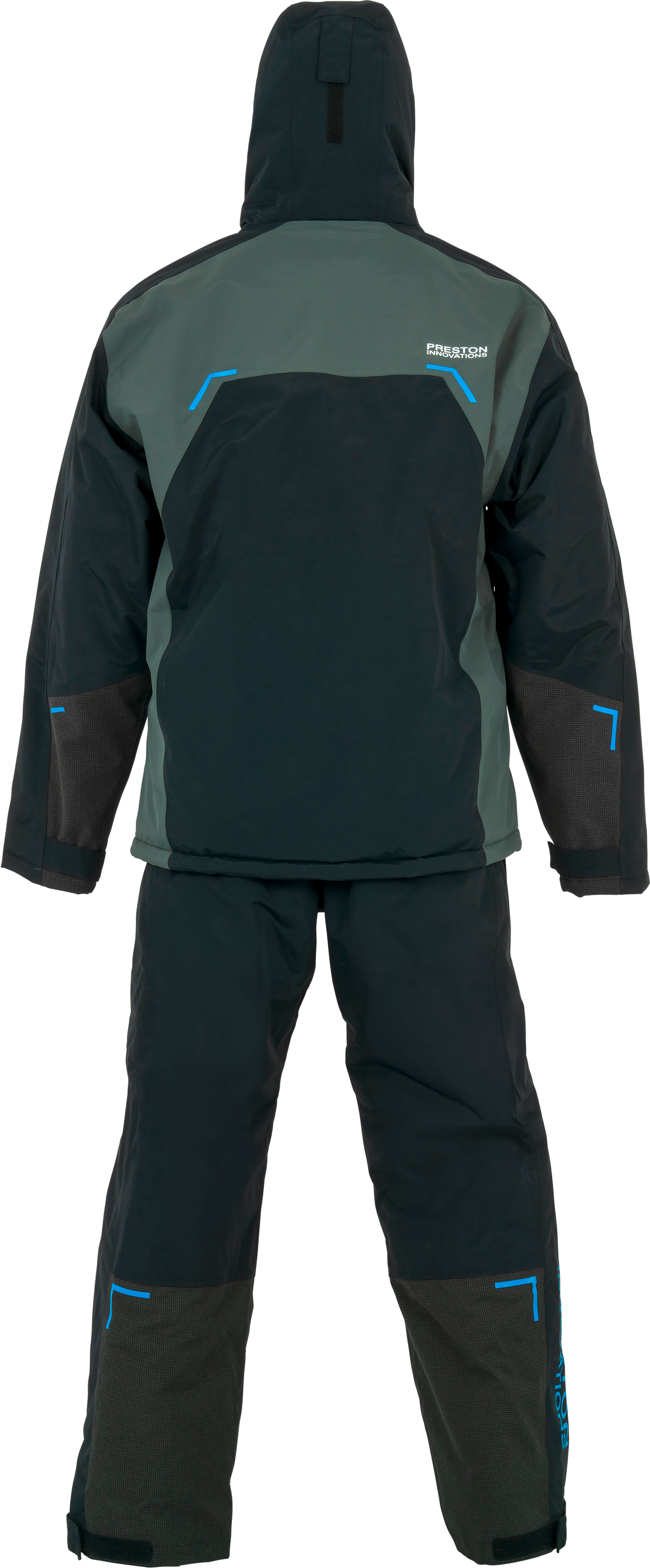 thumbnail image 2 of Preston Celcius Thermal Fishing Suit – Jacket & Bib & Brace, Black, All Sizes, Winter 2 of 4