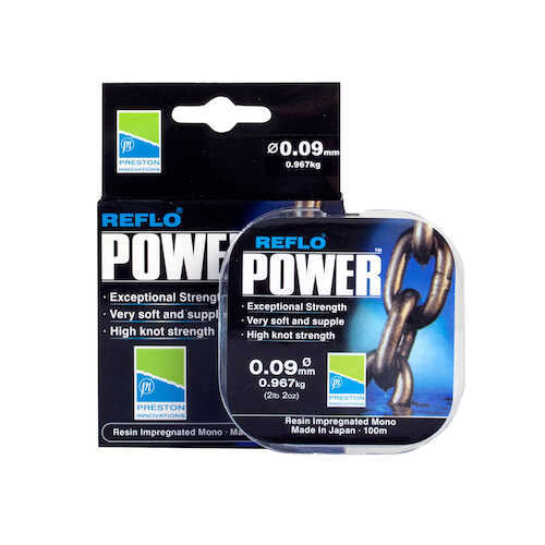 Details about   Preston Innovations Reflo Power 100m Monofilament Fishing Line *ALL SIZES* 
